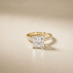 3.10 CTW Princess Lab Grown Diamond Designer Engagement Ring Gold