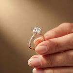 3.15CTW Round Cut Lab Grown Diamond Eternal Birthday Gift Ring Rose Gold