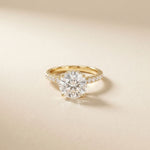 3.15CTW Round Cut Lab Grown Diamond Eternal Birthday Gift Ring Gold