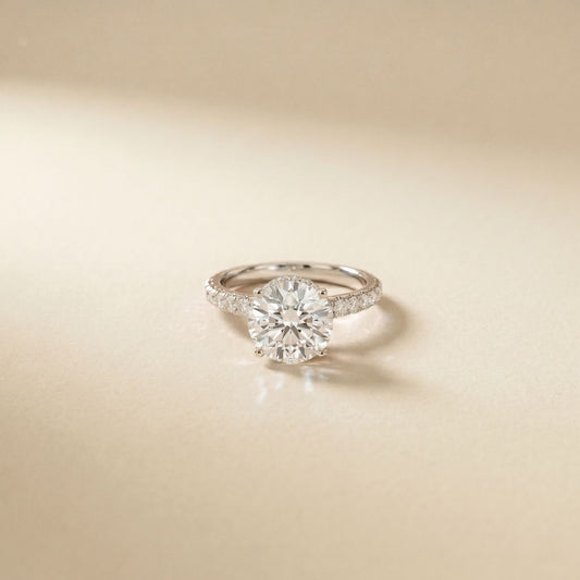 3.15CTW Round Cut Lab Grown Diamond Eternal Birthday Gift Ring White