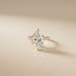 4.60CTW Marquise Cut Lab Grown Diamond Elvare Birthday Gift Ring Rose Gold