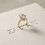 4.60CTW Marquise Cut Lab Grown Diamond Elvare Birthday Gift Ring Gold