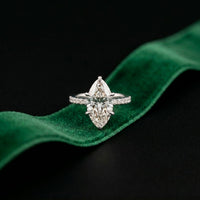 4.60CTW Marquise Cut Lab Grown Diamond Elvare Birthday Gift Ring White