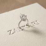 4.60CTW Marquise Cut Lab Grown Diamond Elvare Birthday Gift Ring White