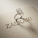 4.60CTW Pear Cut Lab Grown Diamond Veloura 18Kt Gold Ring White