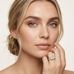 4.60CTW Princess Cut Lab Grown Diamond Seravelle Ring Gold