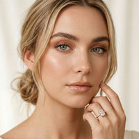 4.60CTW Radiant Lab Grown Diamond Valerisse Halo Ring For Her Rose Gold
