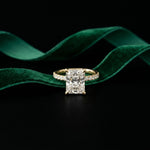 4.60CTW Radiant Lab Grown Diamond Valerisse Halo Ring For Her Gold