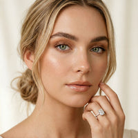 4.60CTW Radiant Lab Grown Diamond Valerisse Halo Ring For Her White