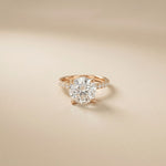 4.50CTW Round Lab Grown Diamond Elyndra Ring For Her Rose Gold