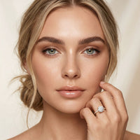 4.50CTW Round Lab Grown Diamond Elyndra Ring For Her Rose Gold