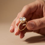4.50CTW Round Lab Grown Diamond Elyndra Ring For Her Gold
