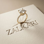 4.50CTW Round Lab Grown Diamond Elyndra Ring For Her Gold