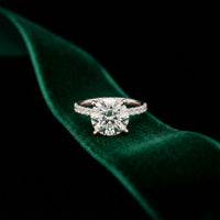 4.50CTW Round Lab Grown Diamond Elyndra Ring For Her White