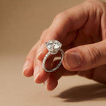 4.50CTW Round Lab Grown Diamond Elyndra Ring For Her White