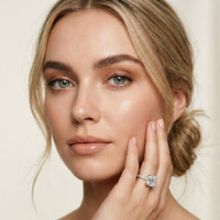 4.60CTW Asscher Lab Grown Diamond Lumiere Ring For Her White
