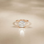 4.60CTW Cushion Lab Grown Diamond Seravelle Ring For Girls Rose Gold