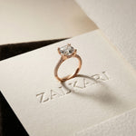 4.60CTW Cushion Lab Grown Diamond Seravelle Ring For Girls Rose Gold