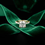 4.60CTW Cushion Lab Grown Diamond Seravelle Ring For Girls Gold