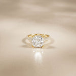 4.60CTW Cushion Lab Grown Diamond Seravelle Ring For Girls Gold