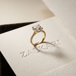 4.60CTW Cushion Lab Grown Diamond Seravelle Ring For Girls Gold