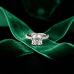4.60CTW Cushion Lab Grown Diamond Seravelle Ring For Girls White