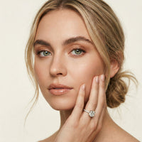 4.60CTW Cushion Lab Grown Diamond Seravelle Ring For Girls White