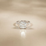 4.60CTW Cushion Lab Grown Diamond Seravelle Ring For Girls White