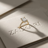 4.60CTW Emerald Lab Grown Diamond Velmira Ring For Girls Gold