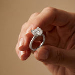 4.60CTW Heart Lab Grown Diamond Celestique Ring For Women White