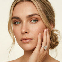 4.60CTW Oval Lab Grown Diamond Rosavelle Ring For Women White