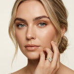 4.60CTW Pear Cut Lab Grown Diamond Serelisse Pavé Engagement Ring Gold