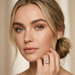 4.60CTW Princess Dual Prong Lab Grown Diamond Vaelisse Ring Rose Gold
