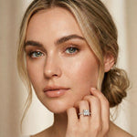 4.60CTW Princess Dual Prong Lab Grown Diamond Vaelisse Ring White