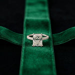 4.56CTW Radiant Lab Grown Diamond Celestique Duble Prong Ring White