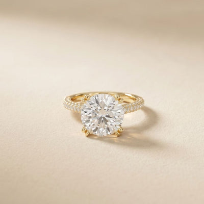 Lunavelle Engagement Ring 4.56CTW Round Lab Grown Diamond