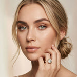 Lunavelle Engagement Ring 4.56CTW Round Lab Grown Diamond Gold