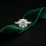 Lunavelle Engagement Ring 4.56CTW Round Lab Grown Diamond White