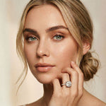 Lunavelle Engagement Ring 4.56CTW Round Lab Grown Diamond White