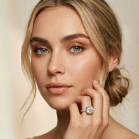 Lunavelle Engagement Ring 4.56CTW Round Lab Grown Diamond White