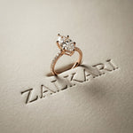 4.60CTW Marquise Lab Grown Diamond Solitaire Ring For Girls Rose Gold