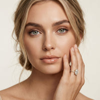 4.60CTW Oval Lab Grown Diamond Solitaire 4 Prongs Ring For Her Gold