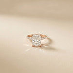 4.60CTW Radiant Lab Grown Diamond Evorique Ring For Women Rose Gold