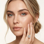 4.60CTW Radiant Lab Grown Diamond Evorique Ring For Women Gold