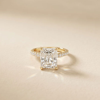4.60CTW Radiant Lab Grown Diamond Evorique Ring For Women
