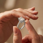 4.60CTW Radiant Lab Grown Diamond Evorique Ring For Women White