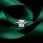4.60CTW Radiant Lab Grown Diamond Evorique Ring For Women White