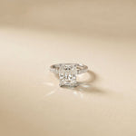4.60CTW Radiant Lab Grown Diamond Evorique Ring For Women White