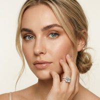 3.40CTW Asscher Cut Sculpted Split Shank Lab Grown Diamond Engagement Ring For Women White 