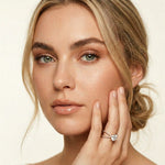 4CTW Round Cut Twisted Split Shank Lab Grown Diamond Engagement Ring For Women Rose Gold